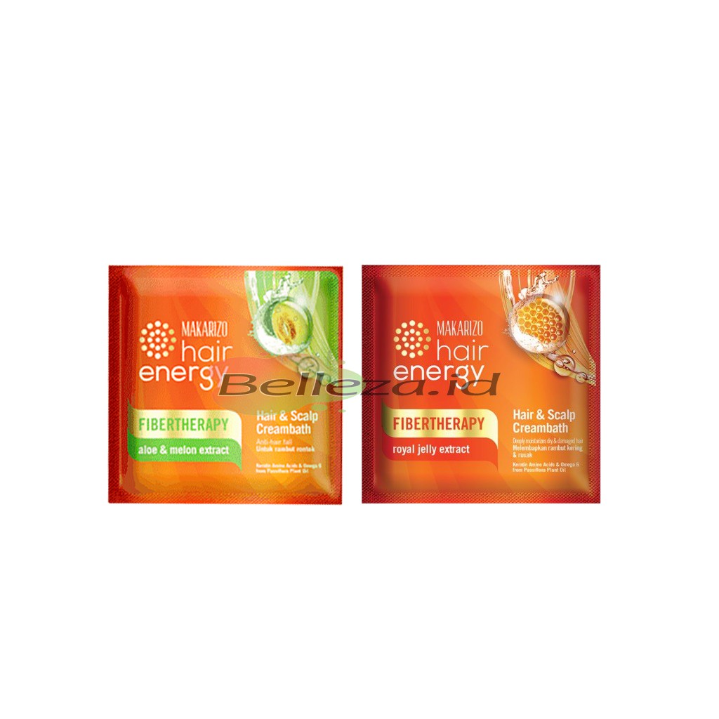 Makarizo Hair Energy Creambath Aloe &amp; Melon / Royal Jelly 15gr