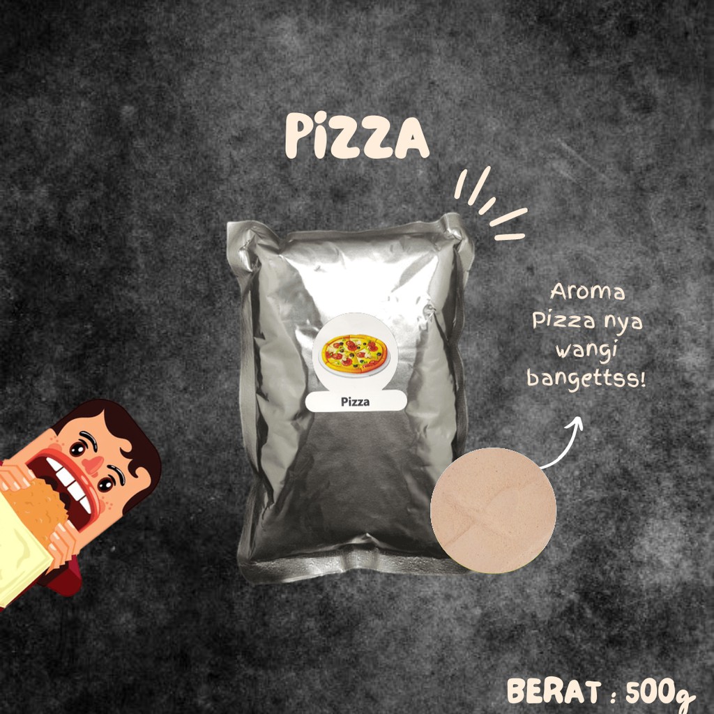 BUMBU TABUR RASA PIZZA PREMIUM 500G - SEASONING POWDER TABURAN KENTANG KERIPIK AYAM JAMUR KRISPI