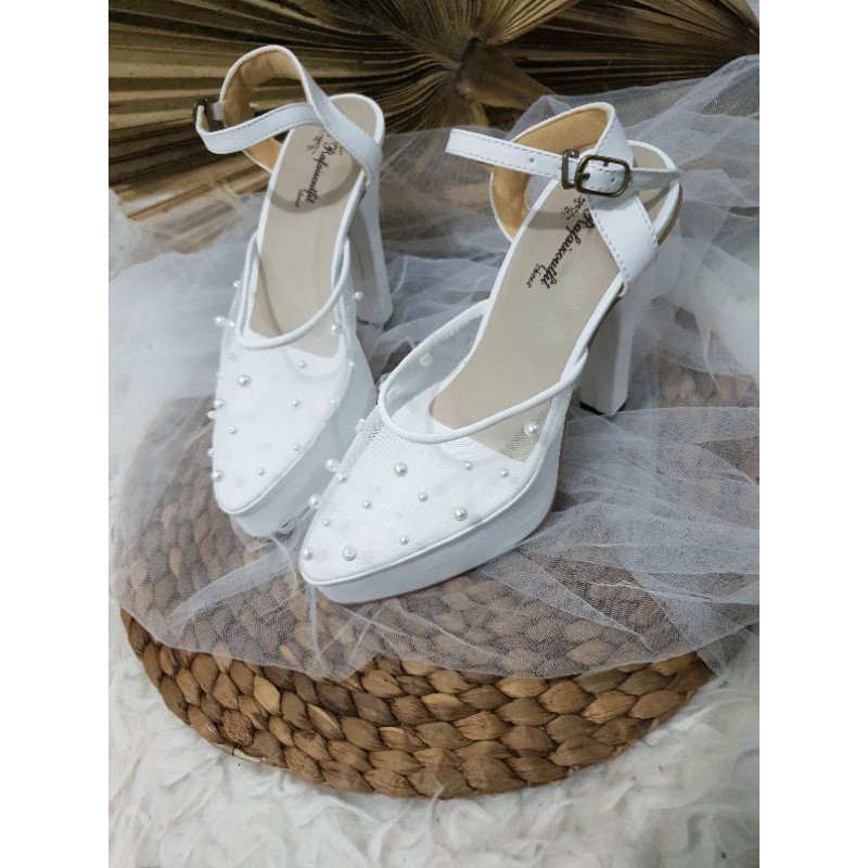 sepatu wedding murah sepatu wedding purri  tinggi 12cm