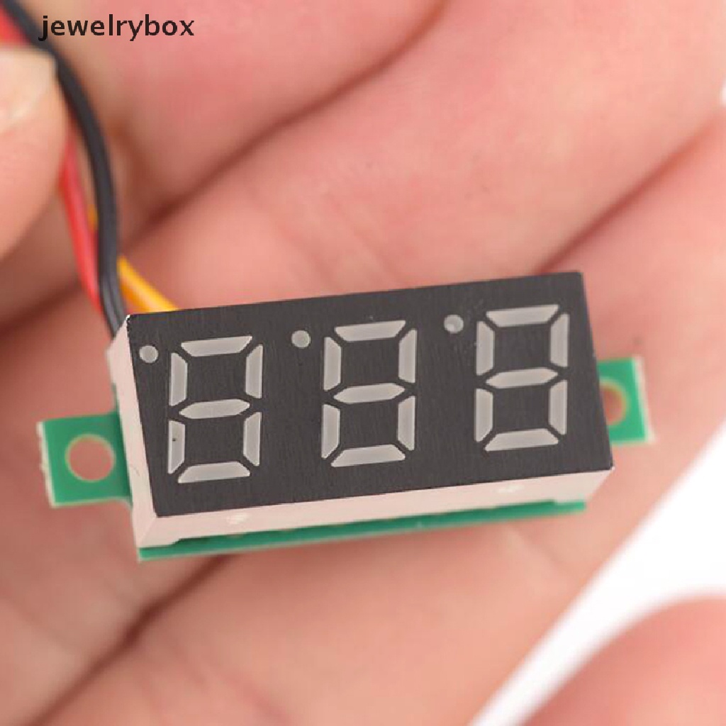 (Box) Voltmeter Digital Mini DC 0-100V Dengan Layar LED 3 Digit