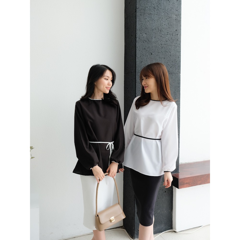 Kadaka T-0391 Blouse Wanita Tangan Panjang Bahan Super Adem