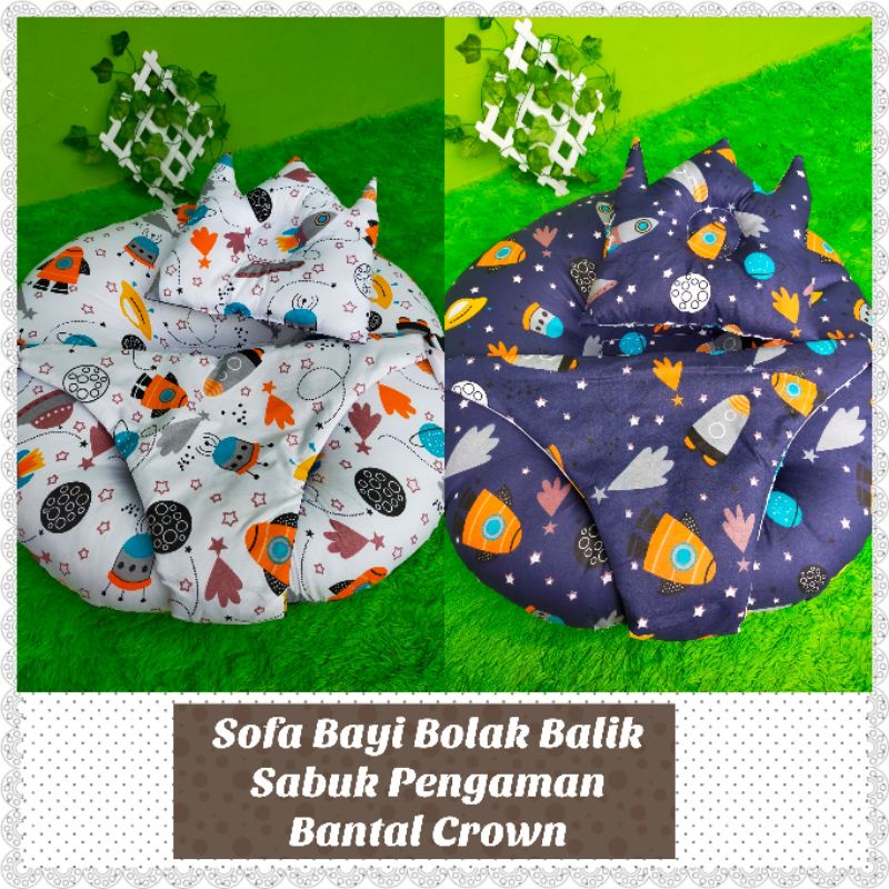 Sofa Bayi Sabuk Pengaman bantal crown