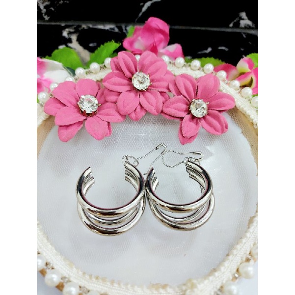 A63 anting hijab juntai bulat 3 susun_anting hijab_anting jilbab