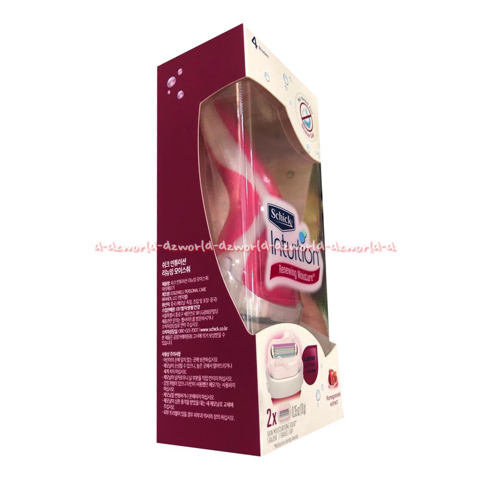 Schick intuition renew pisau cukur Cewek Schick Shick Polkadot Pink