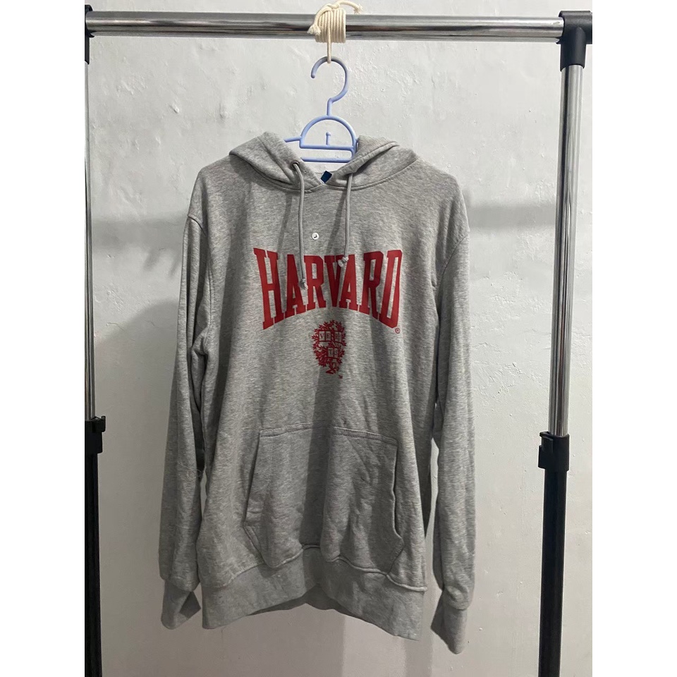 SWEATER HOODIE H&M ORIGINAL HARVARD GREY SWEATER H&M ORIGINAL HNM SALE CREWNECK H&M SWEATER HOODIE P