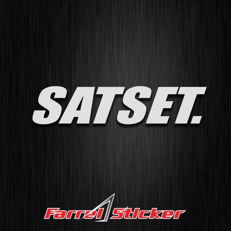 SIKER SATSET STICKER SAT SET 10 CM