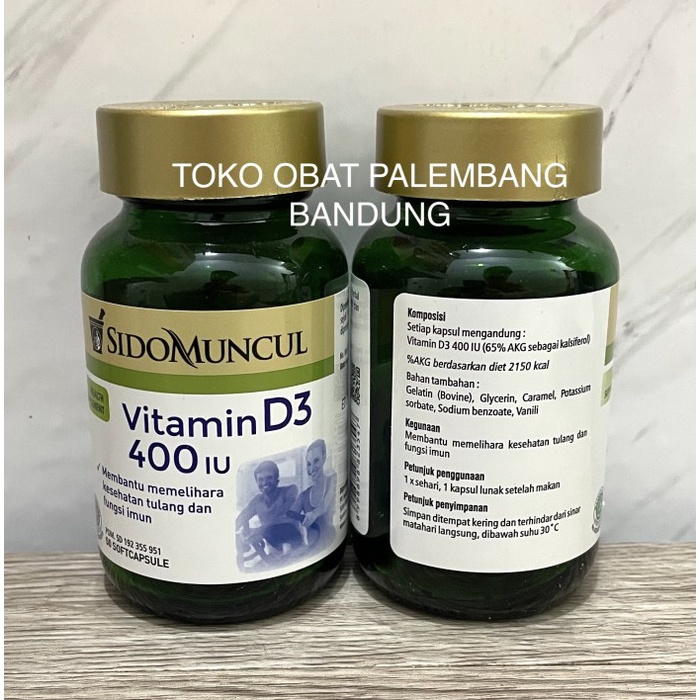 D-VITAMIN- SIDOMUNCUL VITAMIN D3 400IU 50 SOFTCASULE VIT D 3 SIDOMUNCUL D3 400 IU -VITAMIN-D.
