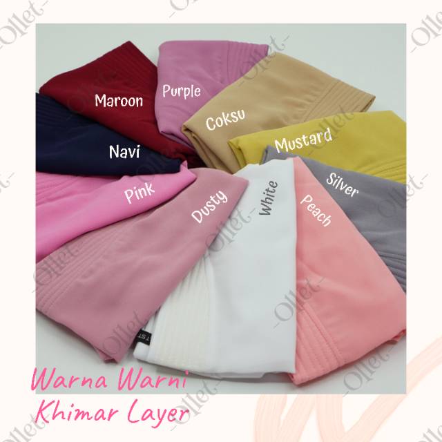 Khimar Layer Babydoll Ollet / Jilbab anak / khimar anak