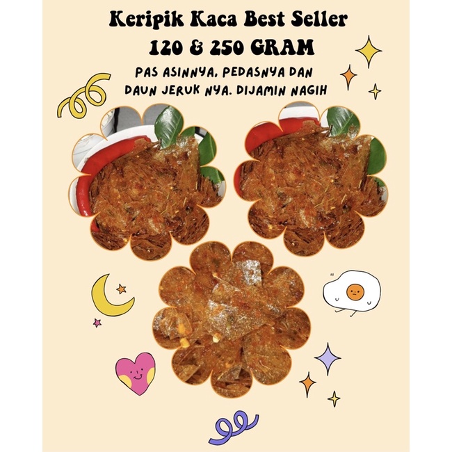 

[120 & 250 GR] KERIPIK KACA / KERIPIK BELING MURAH BEST SELLER