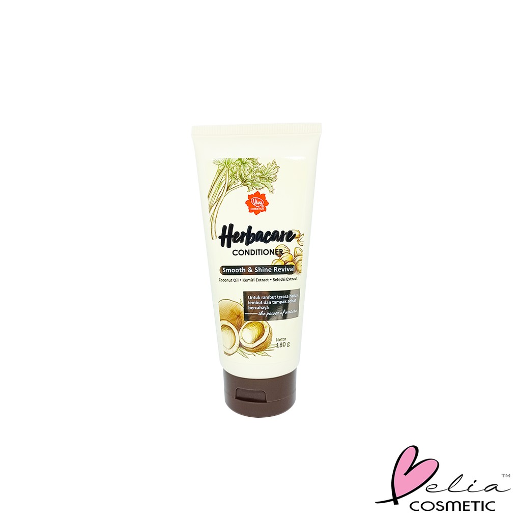 ❤ BELIA ❤ VIVA  Herbacare Shampoo | Conditioner | Perawatan Rambut Rontok, Ketombe, Anti Lepek 180ml-HBCARECOND-Smooth