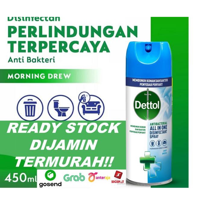 Terbagus Ready Stock Spray Ml 450 Hijau Disinfectant - Dettol Unik Danielpratama4030
