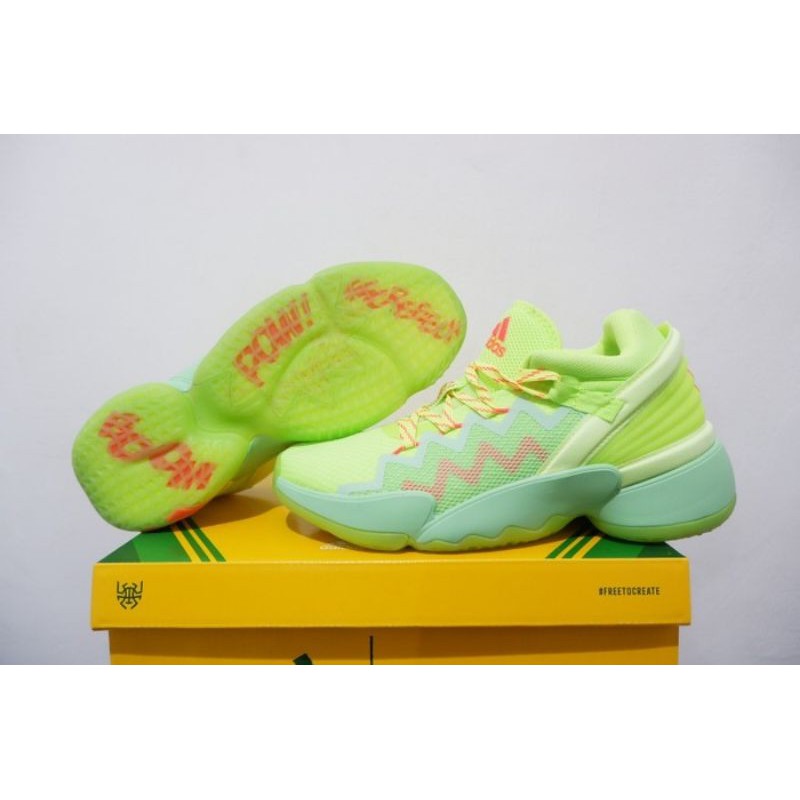 ADIDAS DON ISSUE 2 "MARVEL SPIDEY SENSE" GLORY MINT/SIGNAL GREEN-SOLAR REDPK (Perfect Kicks)