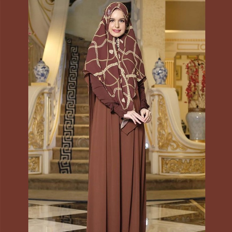 Dress Muslim ll Dress muslim Wanita ll Syari Set ll Chayra Syari BY TIKA Ramlan (Midnight Crush Seri