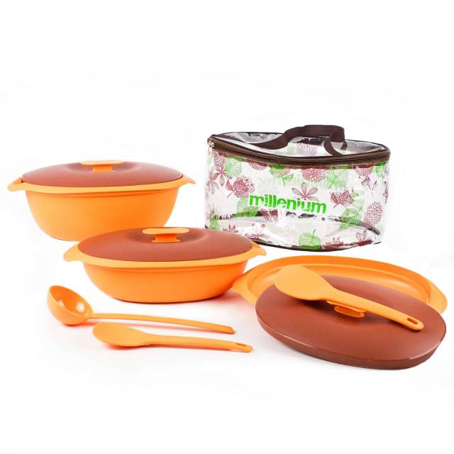 Millenium SERVING SET - Kotak Makanan wadah tempat sayur set mangkok mangkuk piring centong