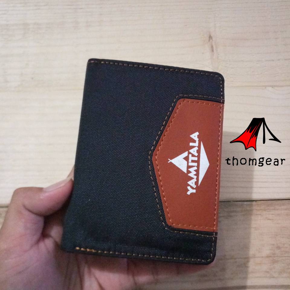 Thomgear Yamitala Dompet Lipat Resleting Outdoor Bahan Kanvas Dan Kulit Sintetis Berkualitas