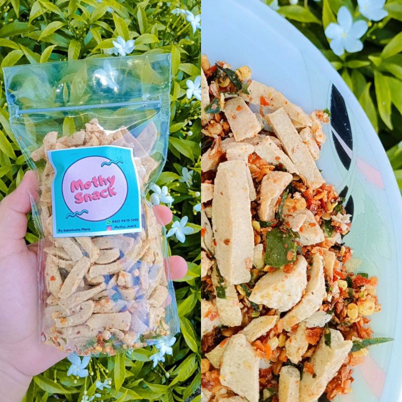 

Basreng pedas daun jeruk