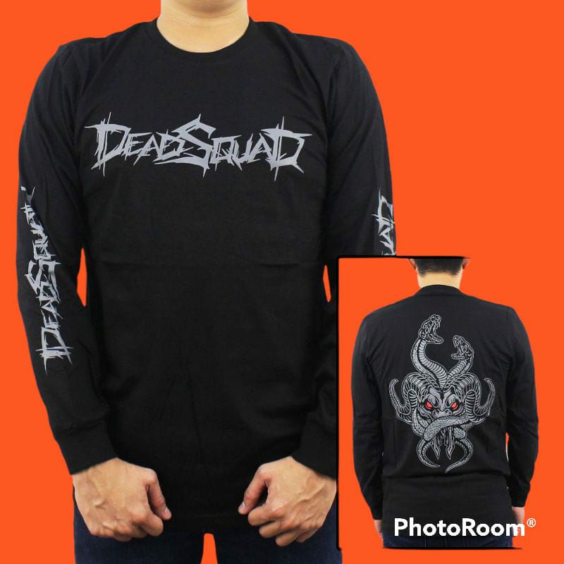 New Tshirt lengan panjang DEADSQUAD kaos musik metal