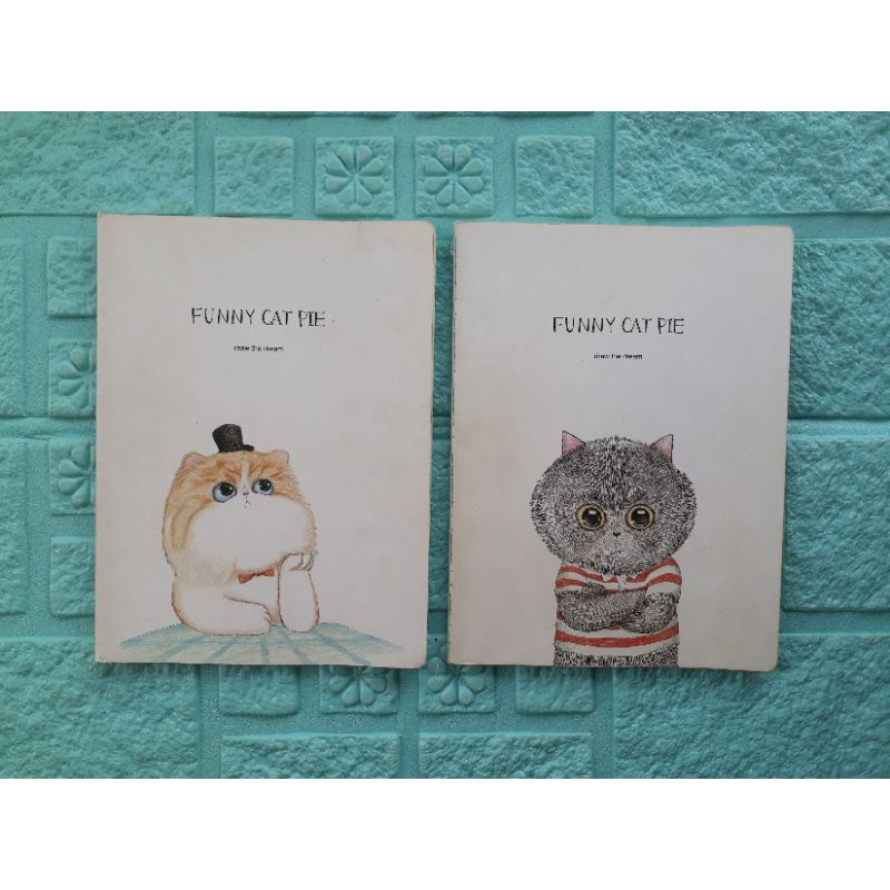 

Funny Cat Pie Notebook CX-1706012 Buku Tulis Korea ukuran B5 set 2pcs