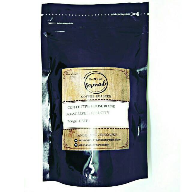 

Kopi Arabica Serenade Coffee House Blend 250 Gram
