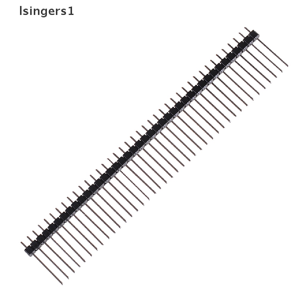 (lsingers1) 10pcs header pin Satu Baris 1x40 40 pin 2.54mm 1x40 Tinggi Panjang