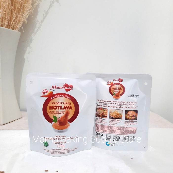 

mama suka salad dressing creamy sauce saus hot lava spicy pedas 100 gr tokomaju1625