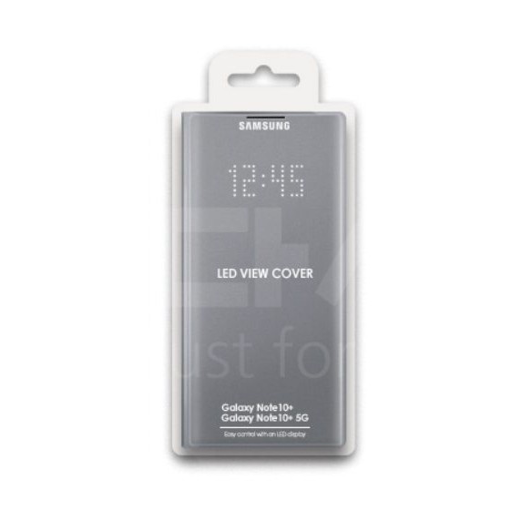 LED VIEW COVER SAMSUNG  NOTE 10+ / NOTE 10 PLUS SILVER ORIGINAL EUROPACK