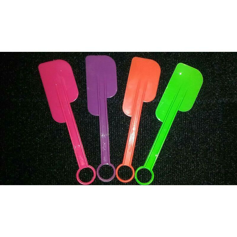 (12pcs) Solet pelet kue plastik Nice spatula murah serbaguna grosir