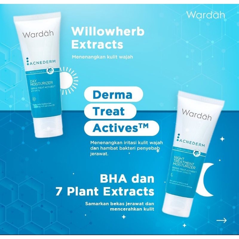 ☀️cahaya☀️WARDAH acnederm day moisturizer