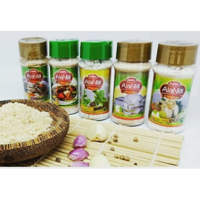 

Kaldu Alania semua rasa Kaldu Sapi Ayam Jamur Vegetarian Ayam Kampung
