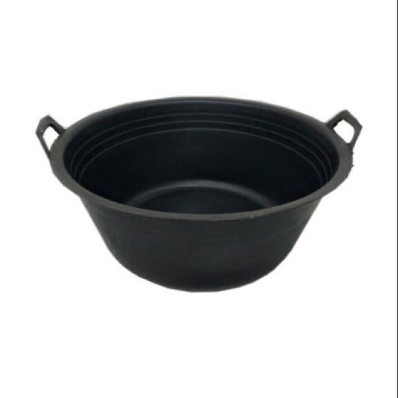 BAK KARET 20 KUALI HITAM BASKOM KUPING ANTI PECAH EMBER WASKOM TERLARIS