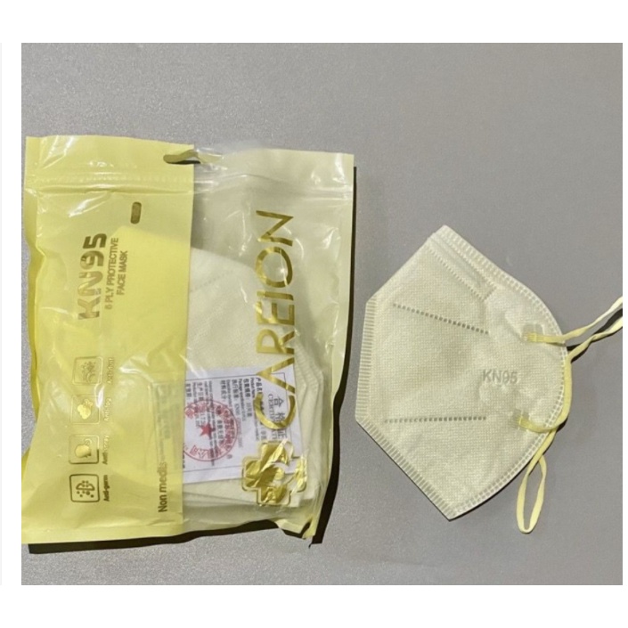 CAREION KN95 ISI 10PC WARNA WARNI MASKER N95 MASKER KN 95 SUDAH 5PLY RESMI IZIN KEMENKES