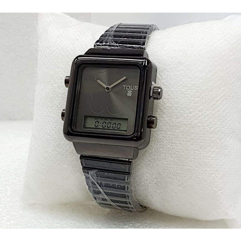 Jam Tangan Tous Rantai Stainliss Steel Pria Dualtime Jam Tangan Fashion Terbaru