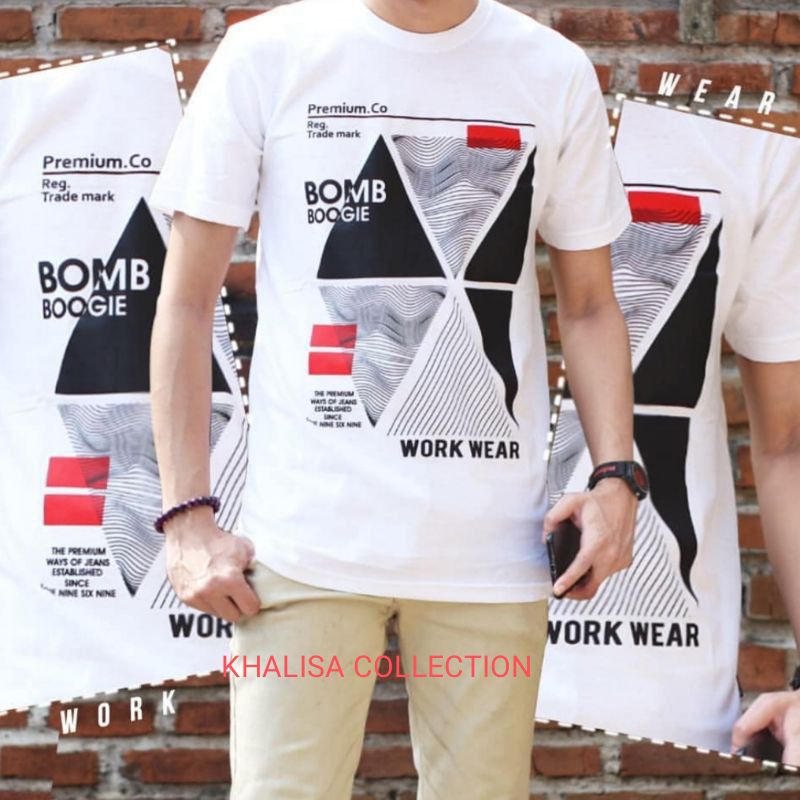 Kaos Bombboogie Lengan Pendek Quality Distro