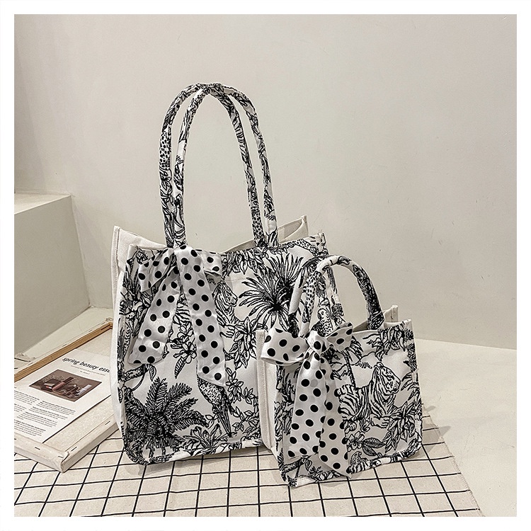 Drozenb Tas Handbag Wanita Bahan Canvas Model Korea/Totebag Canvas Korea/Tas Totebag Fashion/Tas Totebag Kekinian/HandbagCasual Bahan Canvas/Tas Handbag Korea