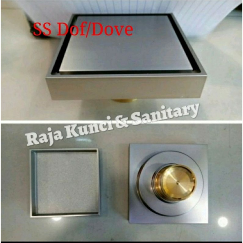 Smart Floor Drain Kuningqn Black/Hitam/Antik Brass(AB)/Chrome/Saringan Got Anti Bau/Anti Kecoa