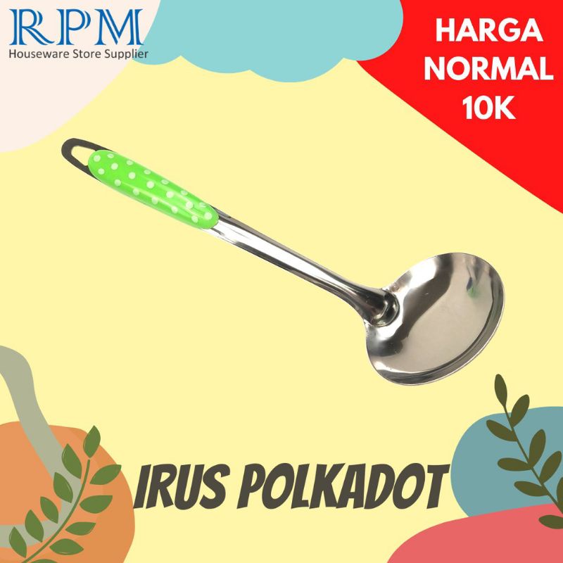 IRUS POLKADOT CENTONG POLKADOT PERABOT RUMAH TANGGA PERALATAN MASAK