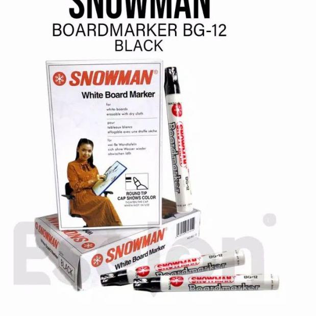 

★ Spidol Snowman White Board Marker Bisa Di Hapus ➮