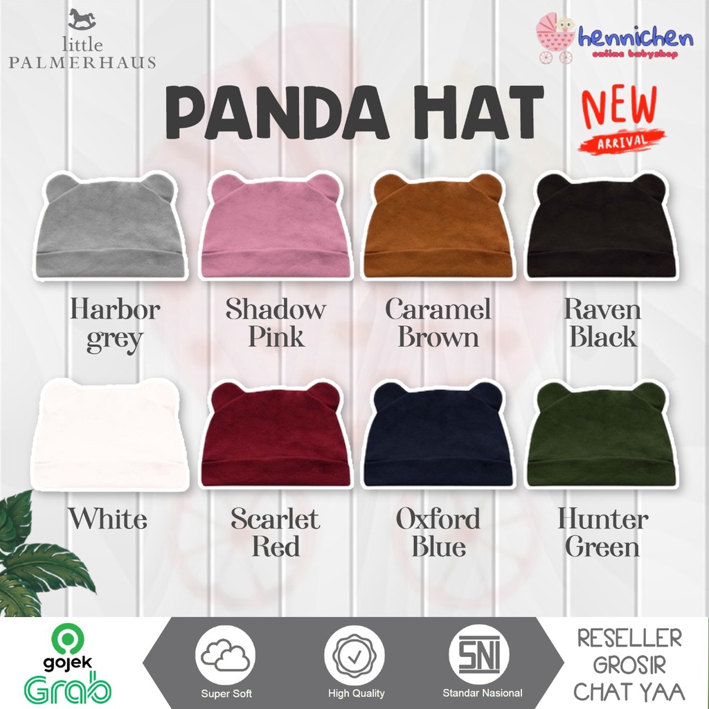 Little Palmerhaus topi panda - Panda Hat (Topi Bayi) 0-6 bulan