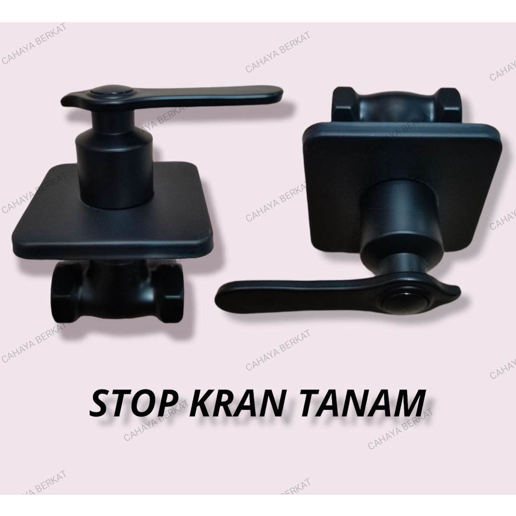 wall shower tanam hitam black bulat 20 cm dan stop kran tanam hitam PROMO TERMURAH