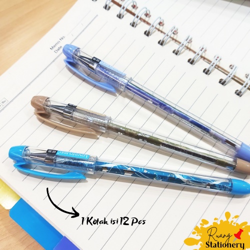 

ZHI XIN Pena Gel Pen Zhi Xin 0.5mm Hitam G-2906 Per Pcs