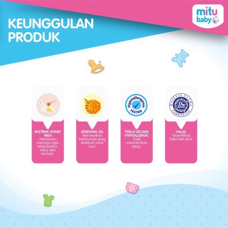 Mitu Baby Shampoo Fresh &amp; Clean aloevera kemiri botol 200 ml  &amp; Refill 400 ml -Sampo Bayi