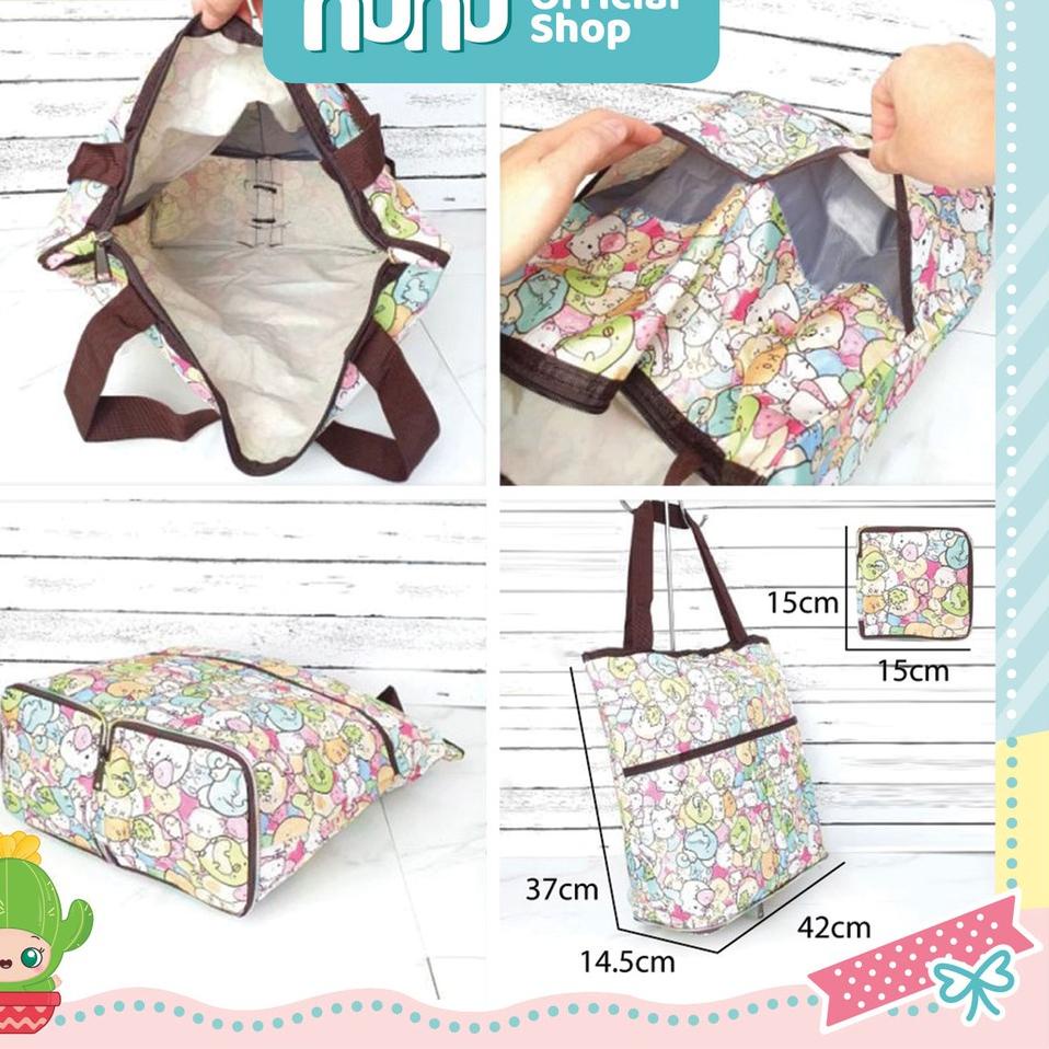 ➫ Tas Belanja Resleting / Tas Belanja Lipat / Shopping Bag Lipat / Tas Lipat / Eco bag - Motif 22 ✾