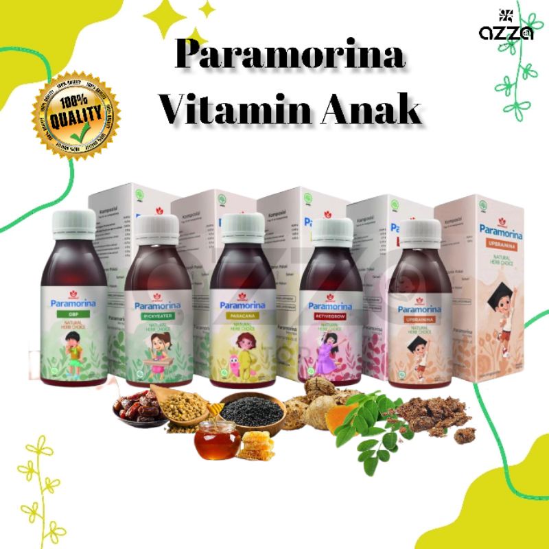 paramorina Vitamin Anak Terlambat Bicara Dan Jalan Penambah Nafsu makan cacingan  obat batuk