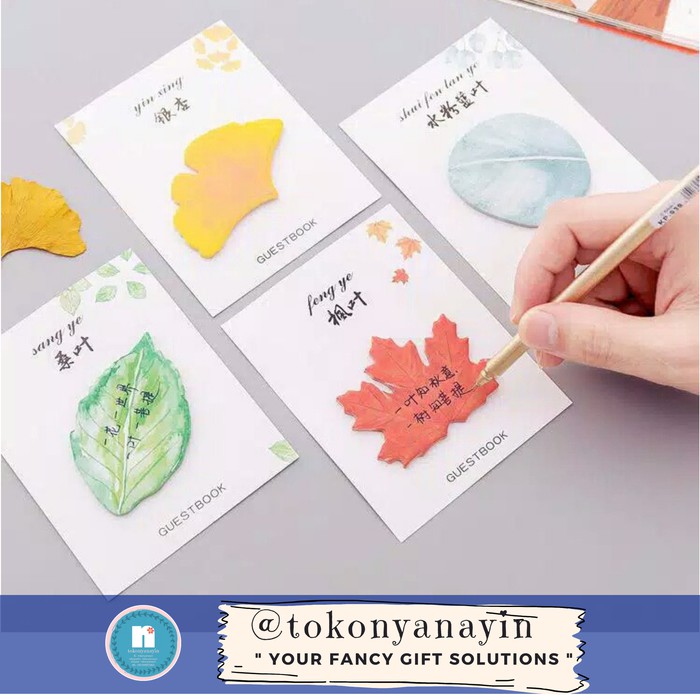 

Langsung Order Sticky Notes Memo Catatan Daun - Kuning Limited