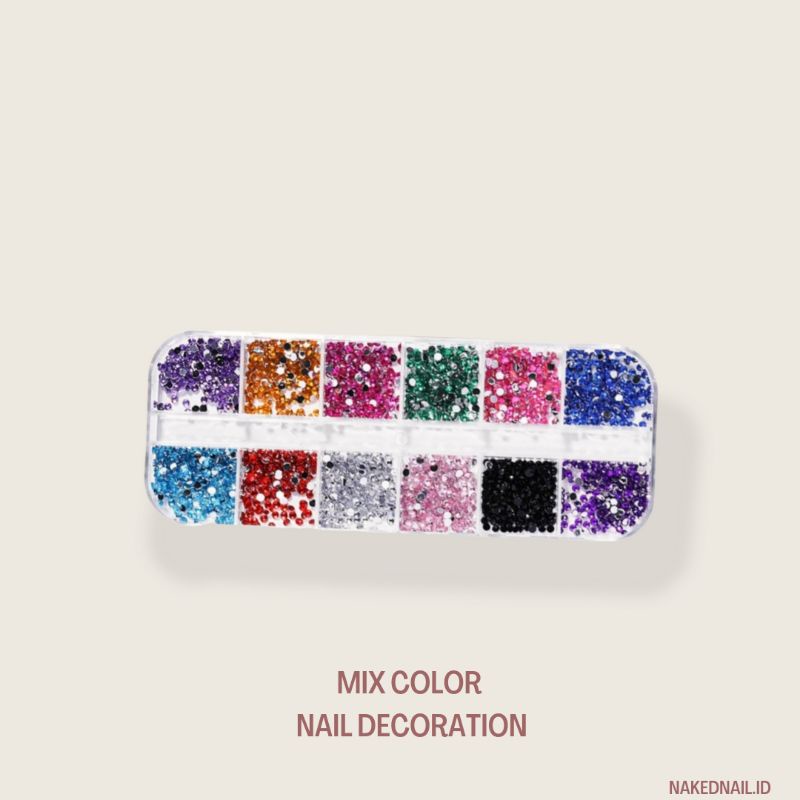 nail glitter hiasan kuku warna warni 12 warna nail art hiasan kuku nailart