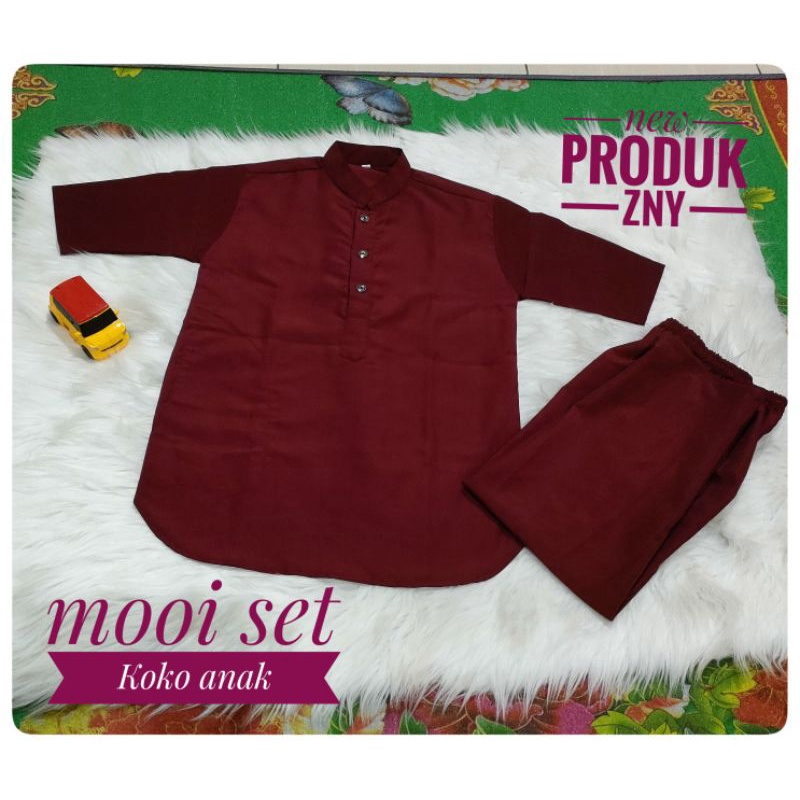 Mooi set Koko Anak || Baju Muslim Anak || Koko Anak (Termurah)