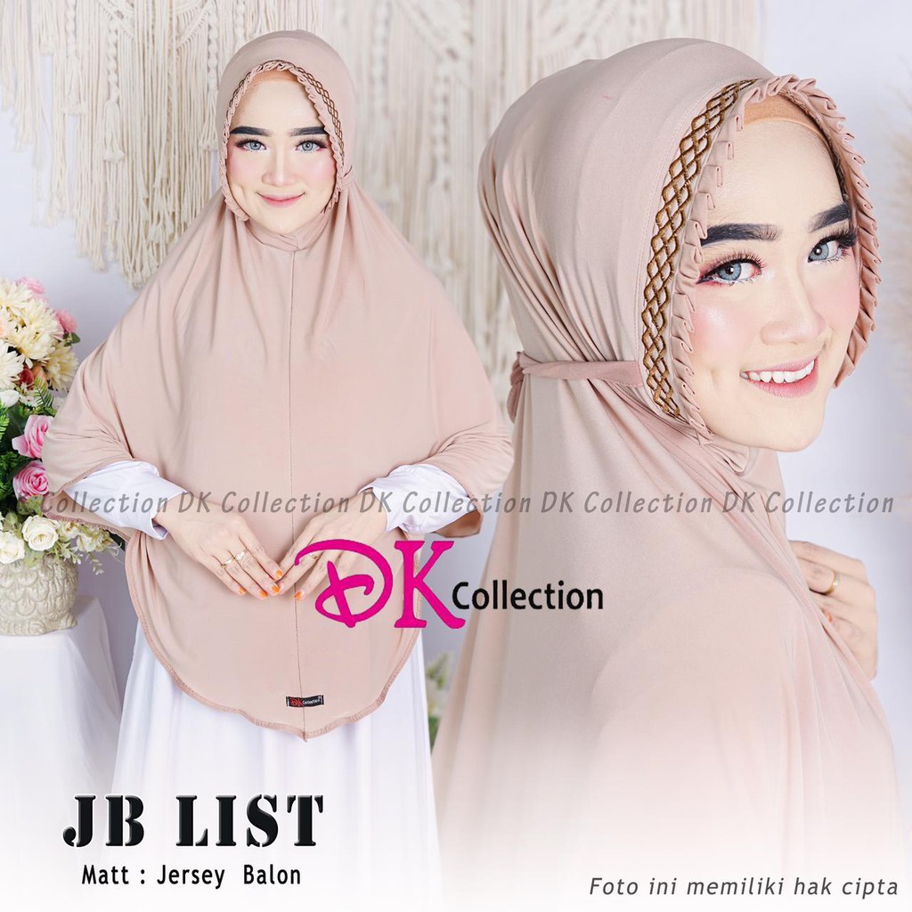 HIJAB INSTANT JUMBO JB LIS ORI DK