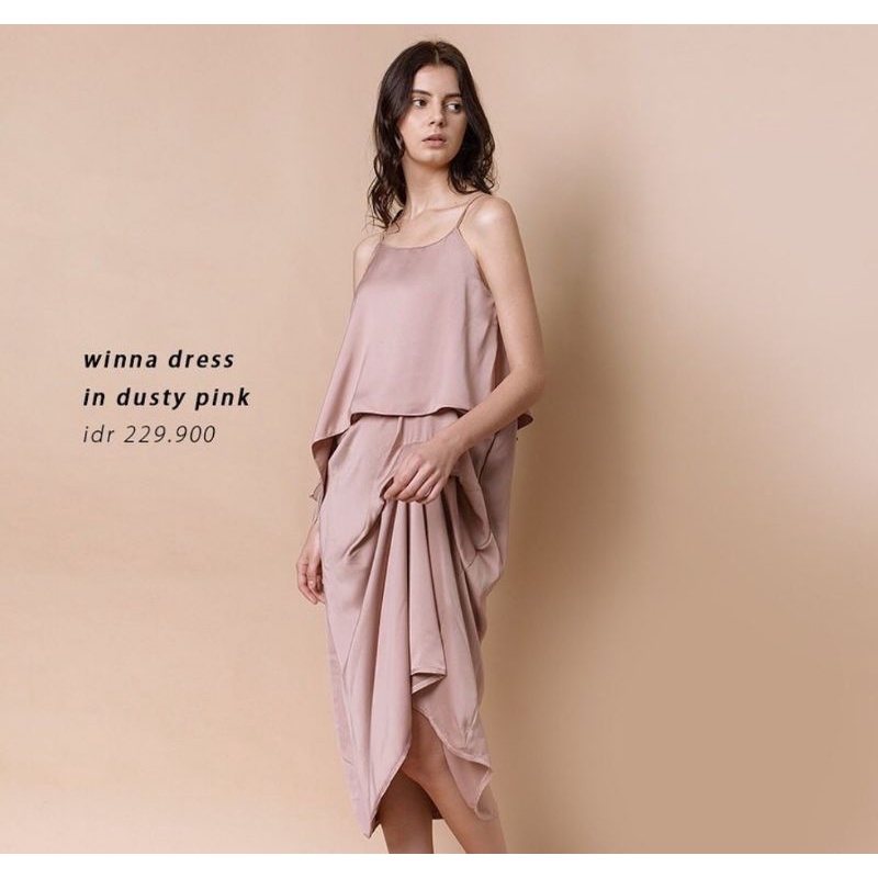SEWA MORNINGSOL MAXI DRESS BRIDESMAID DRESS PINK