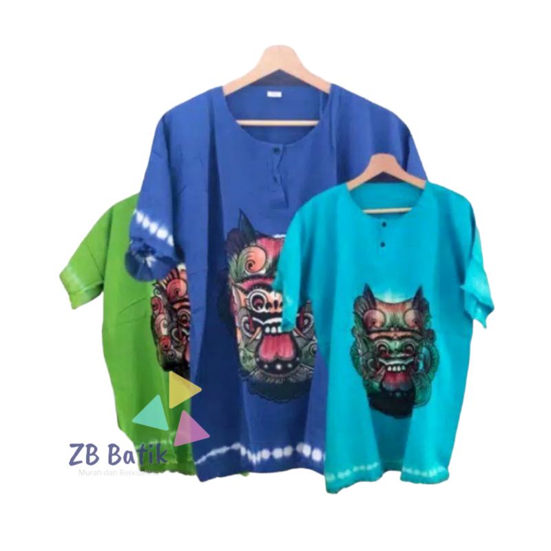 Kaos Barong Bali Pria Wanita Dewasa Jumbo Murah / Baju Barong Bali / Baju Bali Oversize / Kaos Bali Polos / Kaos Murah