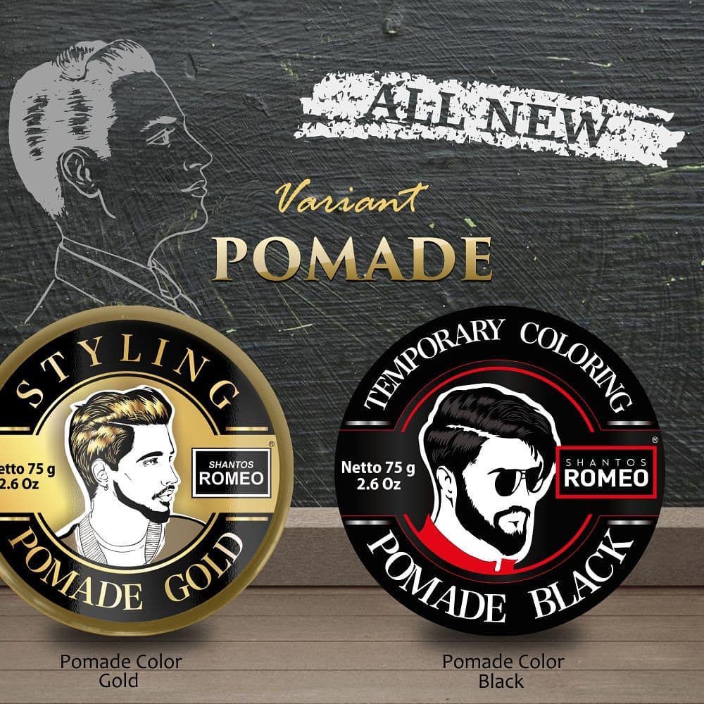 Shantos Romeo Minyak Rambut Warna / Styling Coloring Pomade 75 Gram